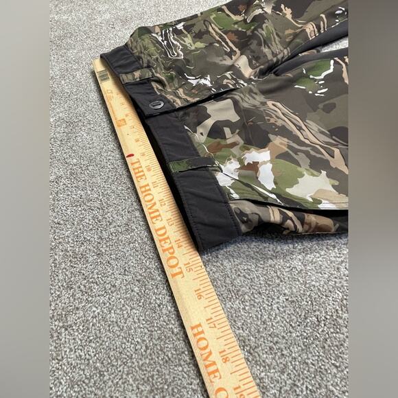 gorpcore Under Armour Storm Forest Camo Hunting Outdoors cargo Pants sz 8 hunter - Picture 9 of 14